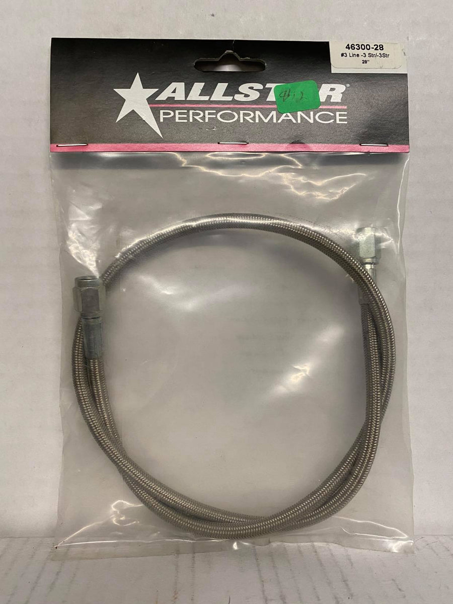 Allstar Performance Brake Line 28in 3 Line 3 Straight/3 Straight