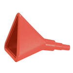 Triangular fuel funnel